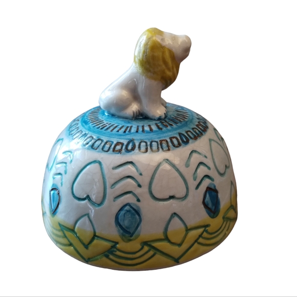 Anthropologie Dome Lid for butter dish Lion - Picture 2 of 6